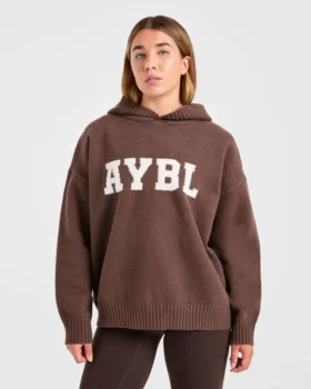 Sweat à capuche oversize en maille « Varsity »