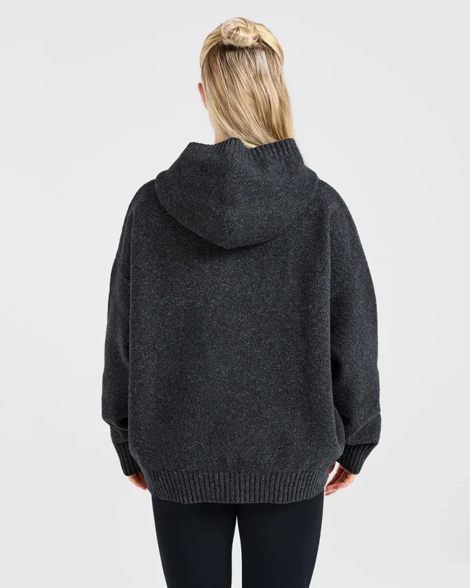 Sweat à capuche oversize en maille « Varsity »