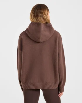 Sweat à capuche oversize en maille « Varsity »