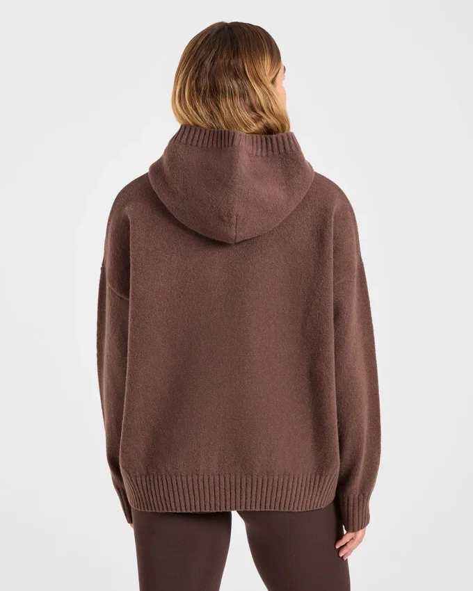 Sweat à capuche oversize en maille « Varsity »