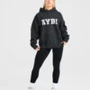 Sweat à capuche oversize en maille « Varsity »