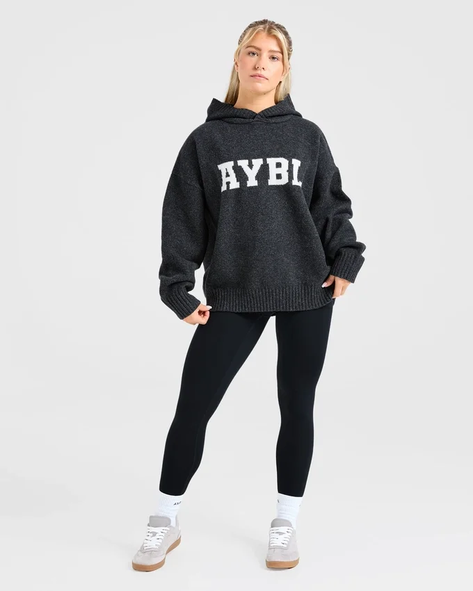 Sweat à capuche oversize en maille « Varsity »
