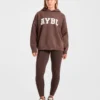 Sweat à capuche oversize en maille « Varsity »