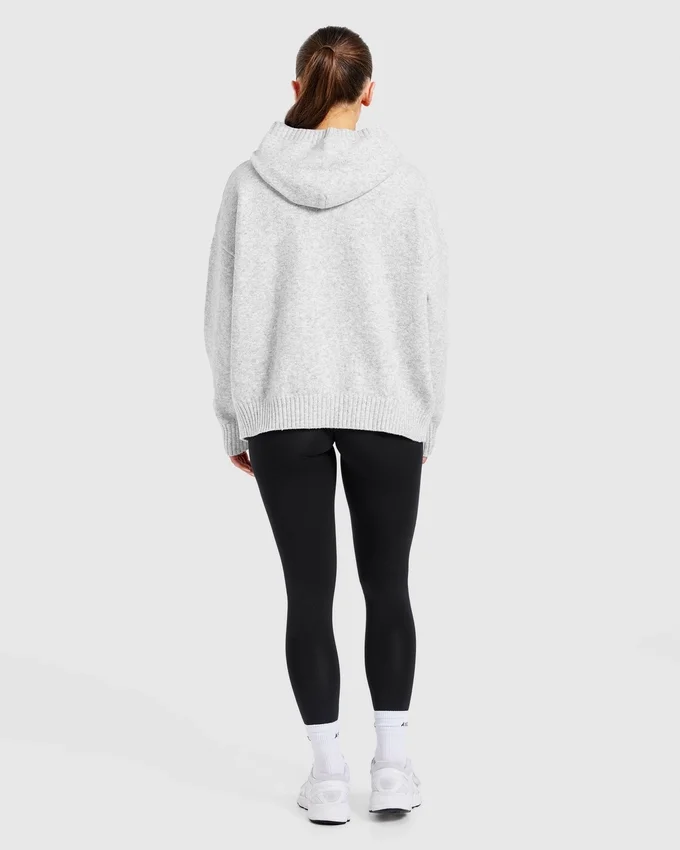 Sweat à capuche oversize en maille « Varsity »