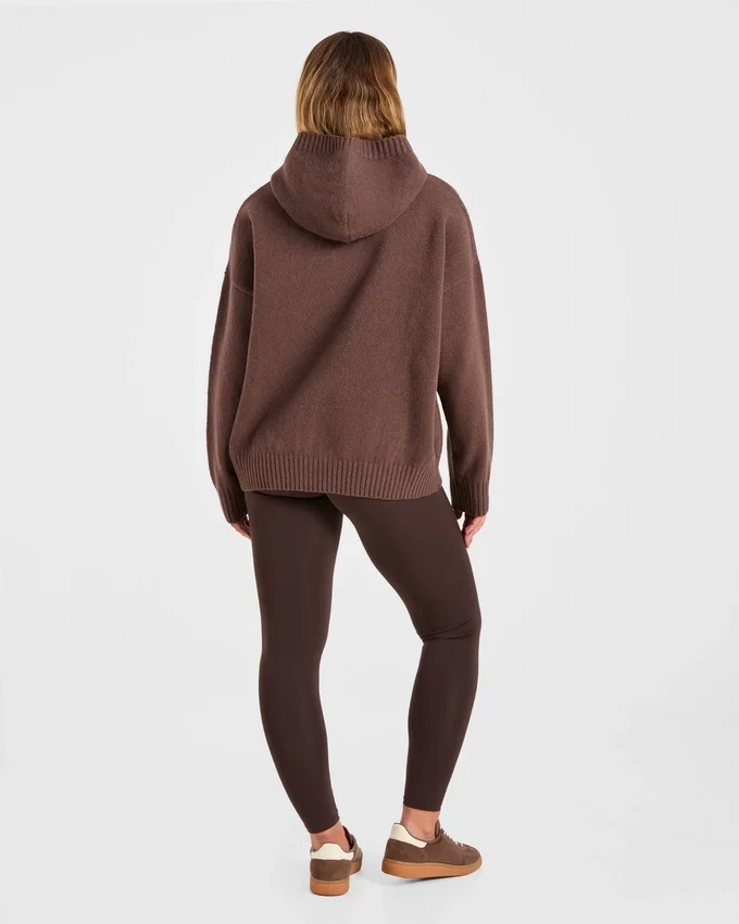 Sweat à capuche oversize en maille « Varsity »