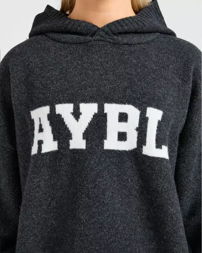 Sweat à capuche oversize en maille « Varsity »