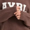 Sweat à capuche oversize en maille « Varsity »