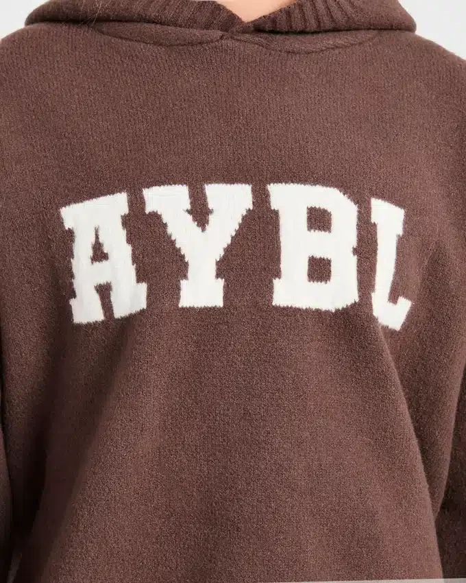 Sweat à capuche oversize en maille « Varsity »