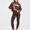 Sweat à capuche oversize en maille « Varsity »