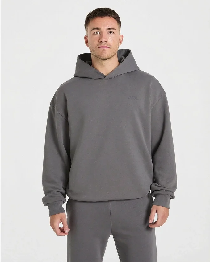 Sweat à capuche oversize Essential avec imprimé graphique