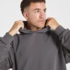 Sweat à capuche oversize Essential avec imprimé graphique