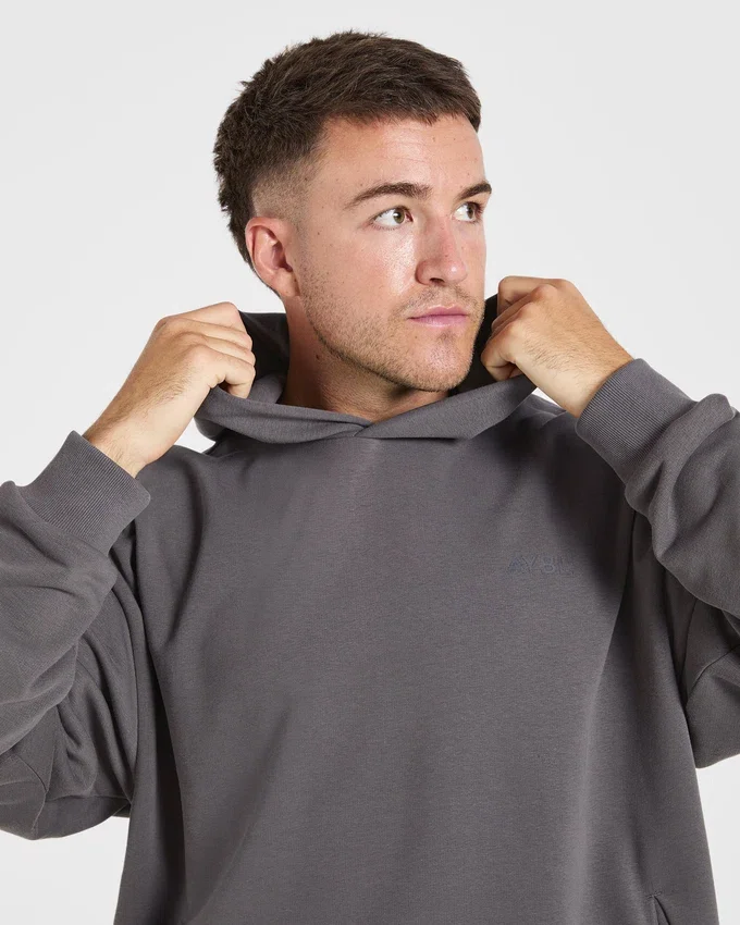 Sweat à capuche oversize Essential avec imprimé graphique