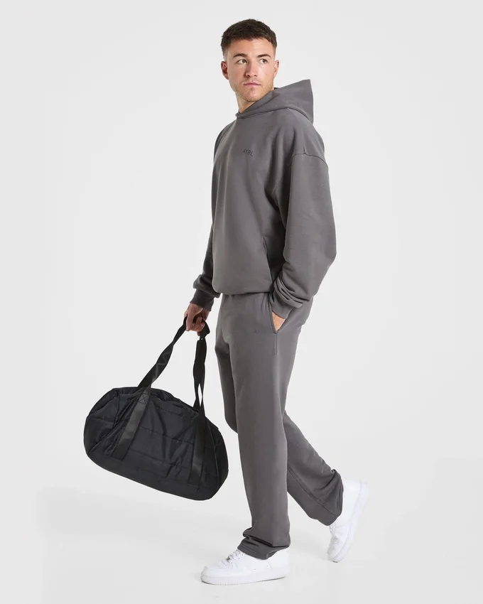 Sweat à capuche oversize Essential avec imprimé graphique