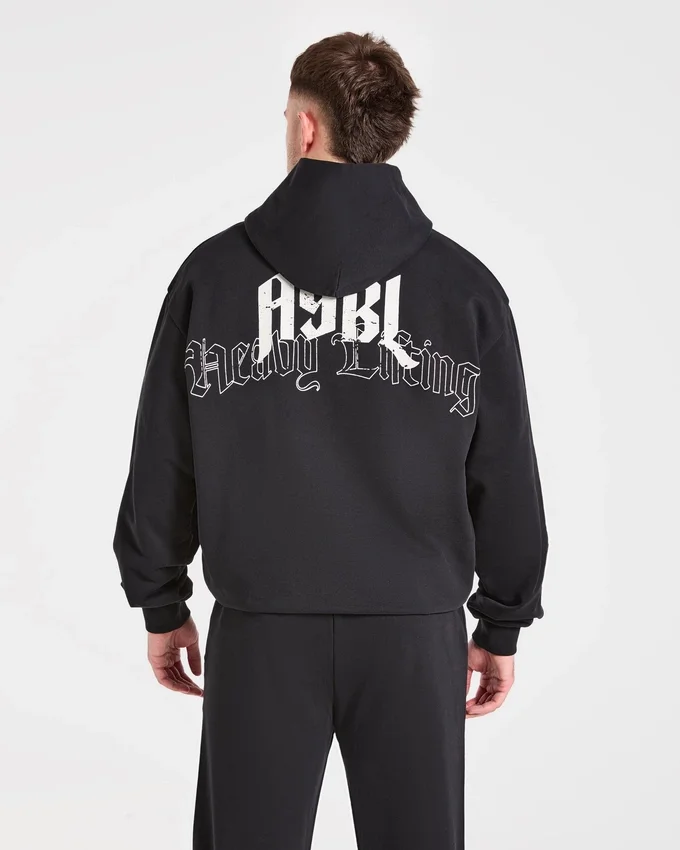 Sweat à capuche oversize « Heavy Lifting Gothic »