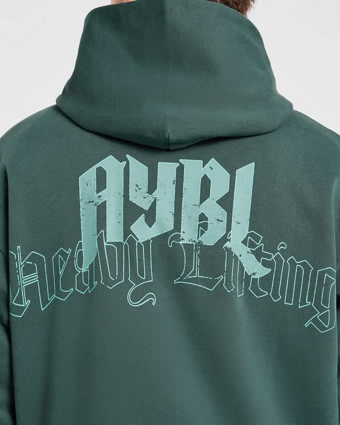 Sweat à capuche oversize « Heavy Lifting Gothic »