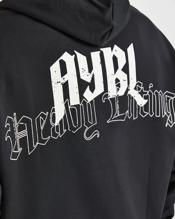 Sweat à capuche oversize « Heavy Lifting Gothic »