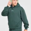 Sweat à capuche oversize « Heavy Lifting Gothic »