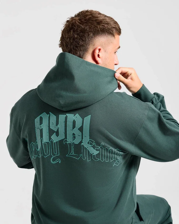 Sweat à capuche oversize « Heavy Lifting Gothic »