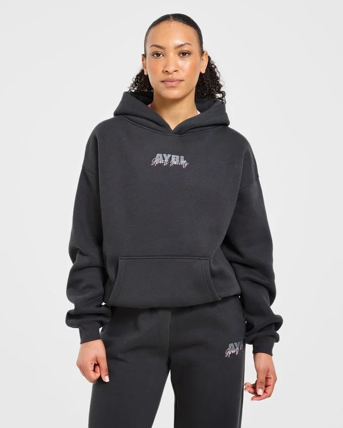 Sweat à capuche oversize Sports Society