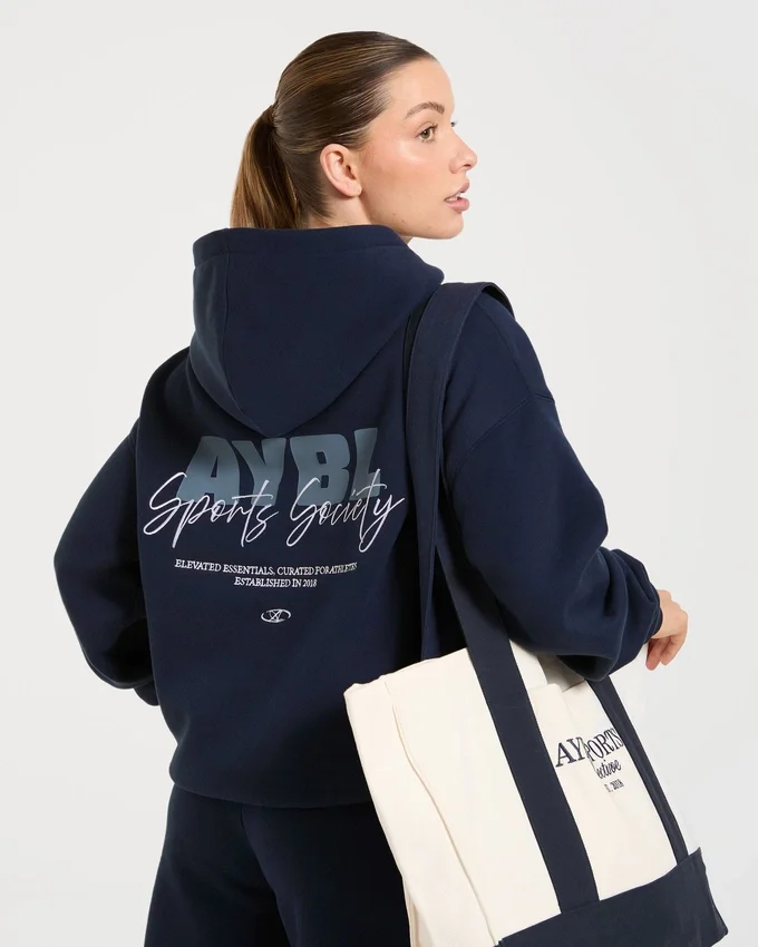 Sweat à capuche oversize Sports Society