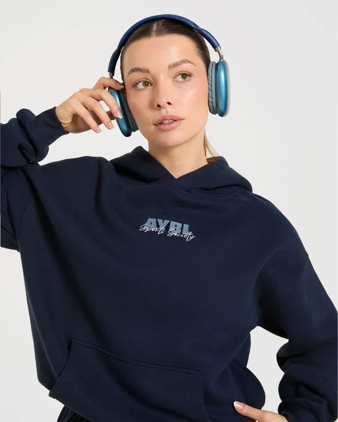 Sweat à capuche oversize Sports Society
