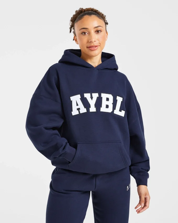 Sweat à capuche oversize Varsity 2.0