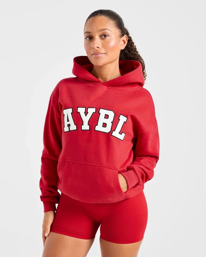Sweat à capuche oversize Varsity 2.0