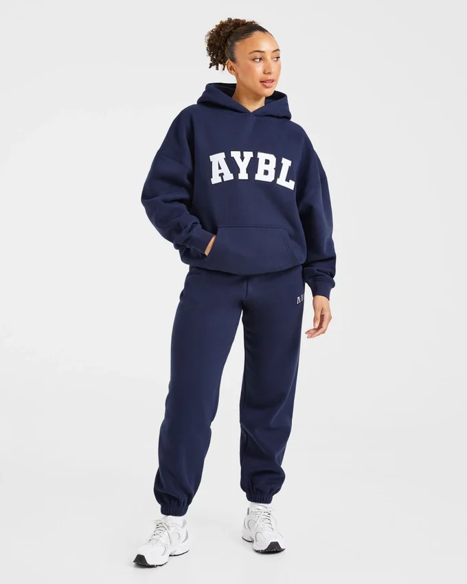 Sweat à capuche oversize Varsity 2.0
