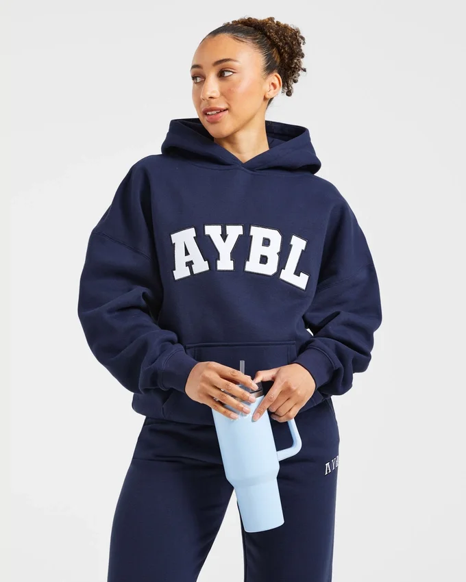 Sweat à capuche oversize Varsity 2.0