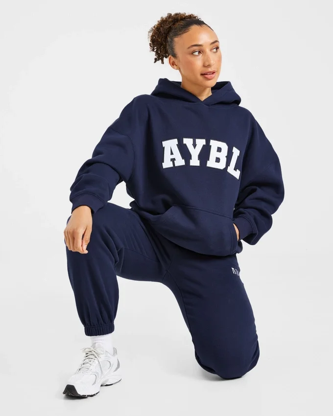 Sweat à capuche oversize Varsity 2.0