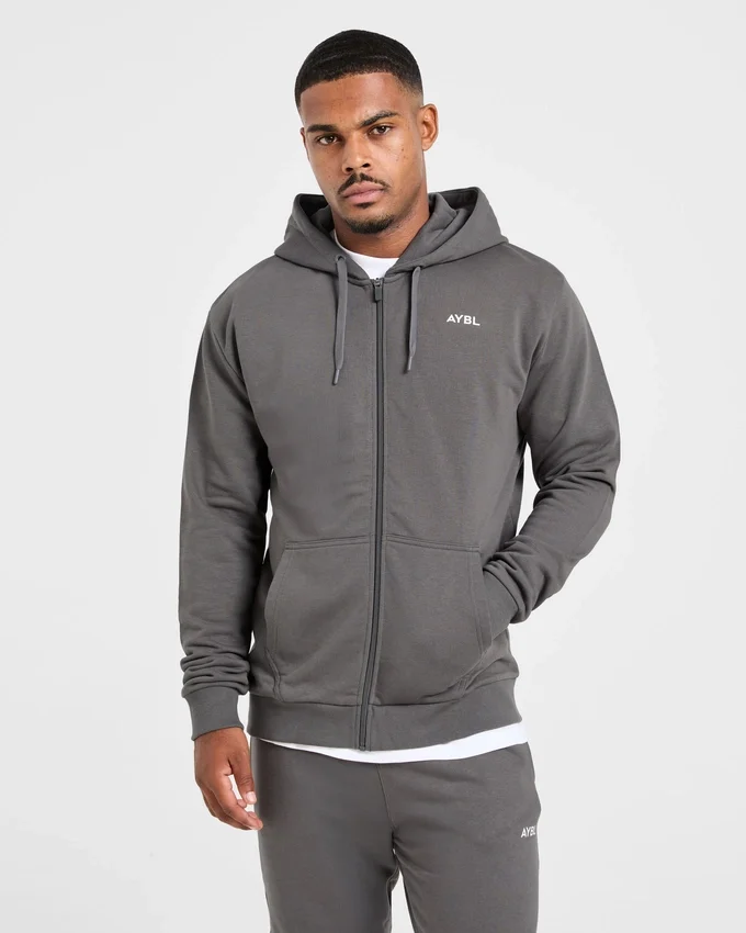 Sweat à capuche zippé léger Essential