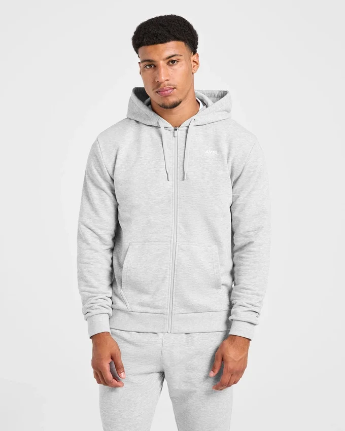 Sweat à capuche zippé léger Essential