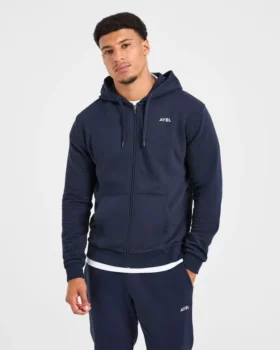 Sweat à capuche zippé léger Essential