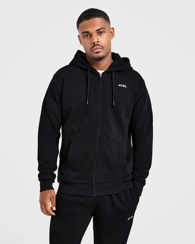 Sweat à capuche zippé léger Essential