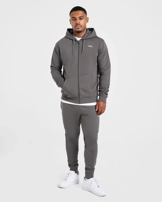 Sweat à capuche zippé léger Essential