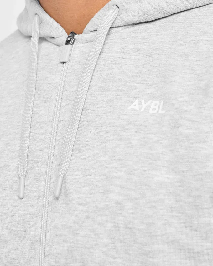 Sweat à capuche zippé léger Essential