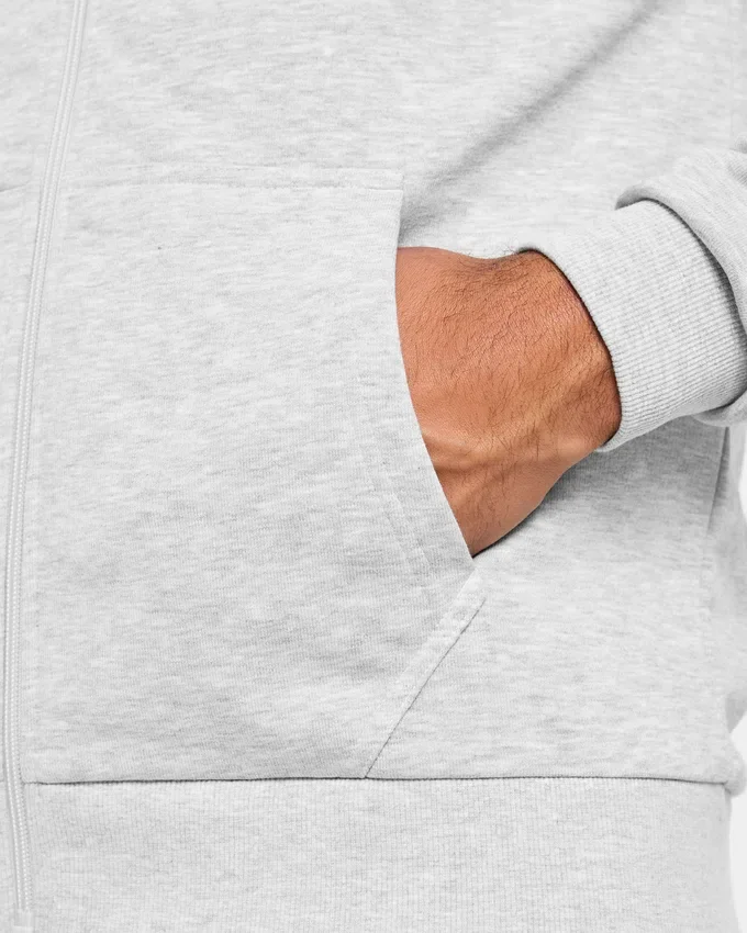 Sweat à capuche zippé léger Essential