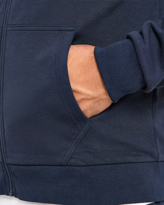 Sweat à capuche zippé léger Essential