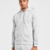 Sweat à capuche zippé léger Essential