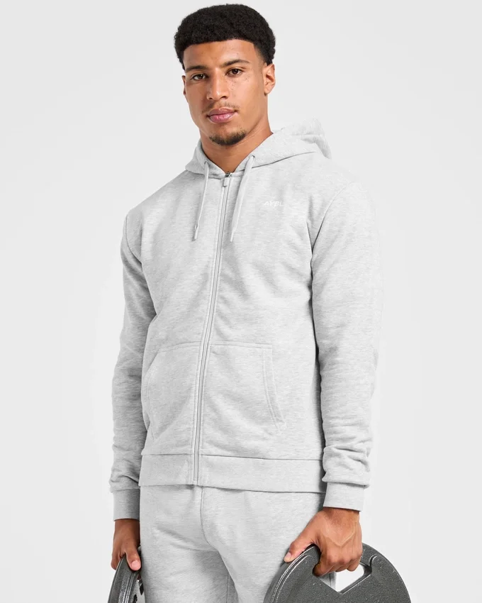 Sweat à capuche zippé léger Essential