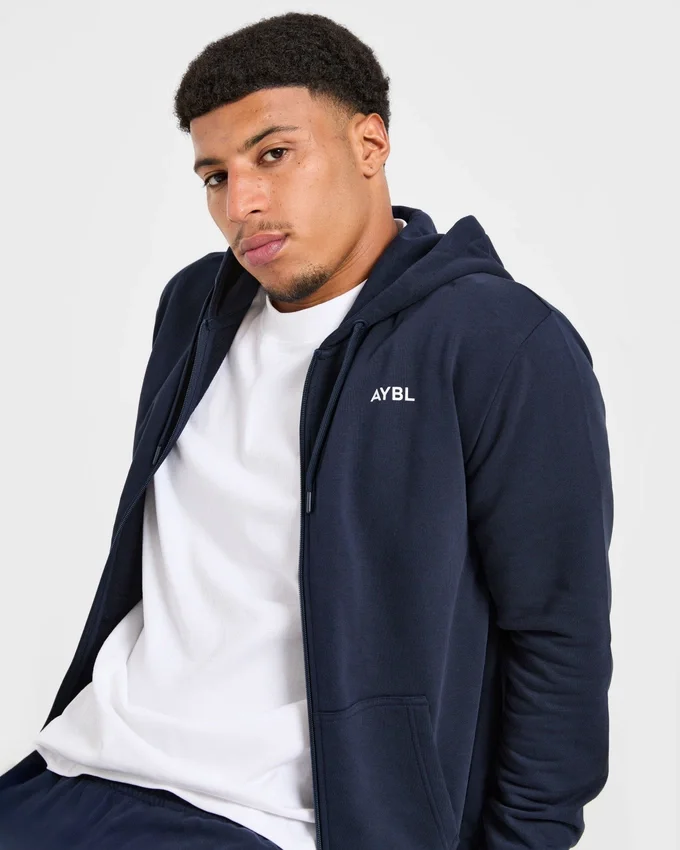 Sweat à capuche zippé léger Essential