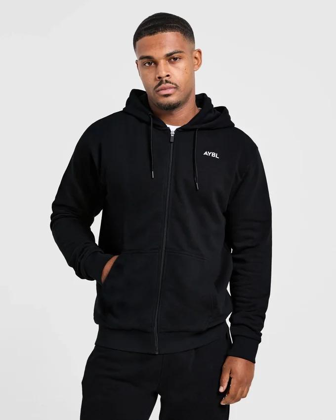Sweat à capuche zippé léger Essential