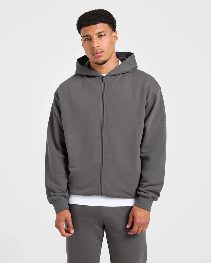 Sweat à capuche zippé oversize Craft