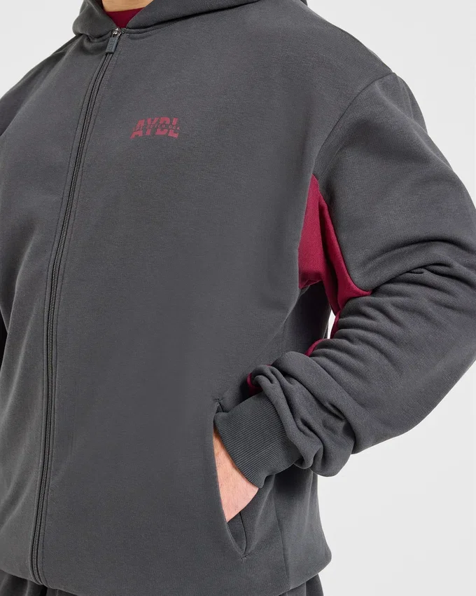 Sweat à capuche zippé oversize Wesley Vissers x