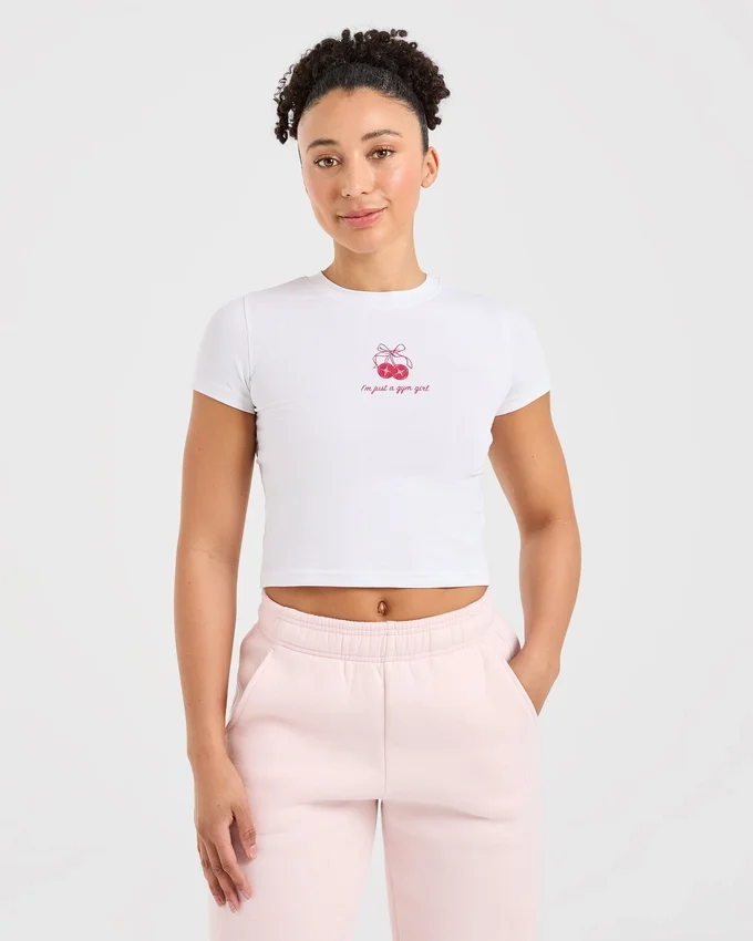 T-shirt court « Just a Gym Girl »
