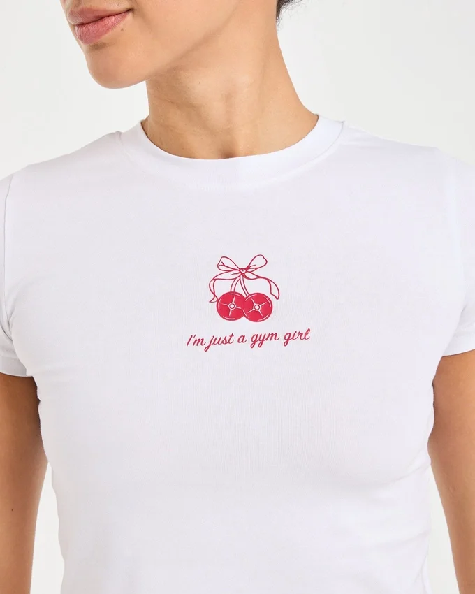 T-shirt court « Just a Gym Girl »