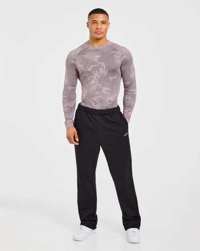 T-shirt à manches longues Camo Seamless motif camouflage
