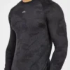 T-shirt à manches longues Camo Seamless motif camouflage
