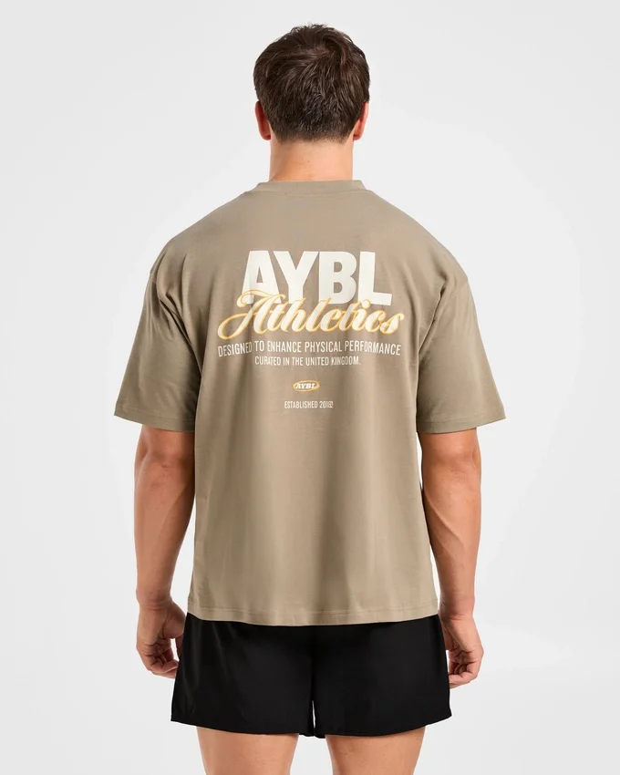 T-shirt oversize « Athletics Script »