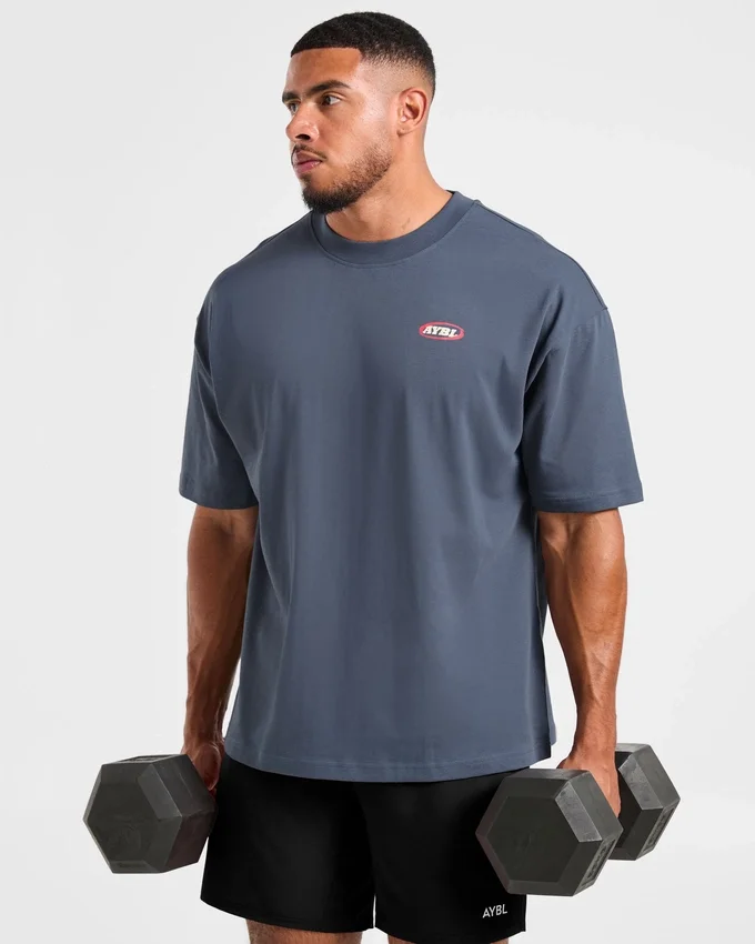 T-shirt oversize « Athletics Script »